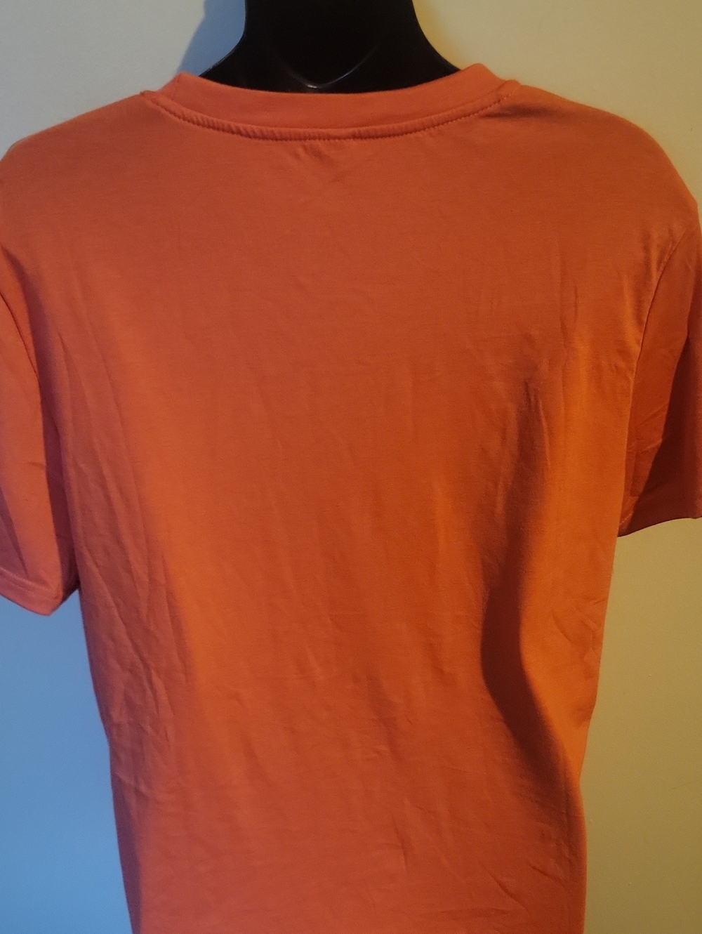 Women’s Orange 'Gobble Gobble' Graphic Knot Crop Top - Picture 3 of 4